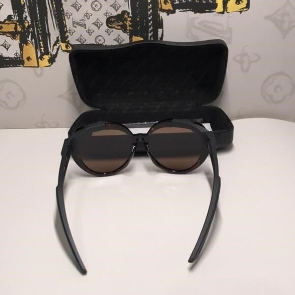 New Authentic Balenciaga Tortoise Shell Sunglasses BB0024SA 001 - Picture 11 of 14